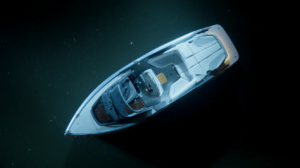Yacht drone photo