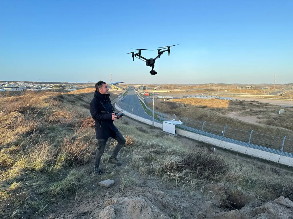Dronepiloot inspire 3 circuit zandvoort