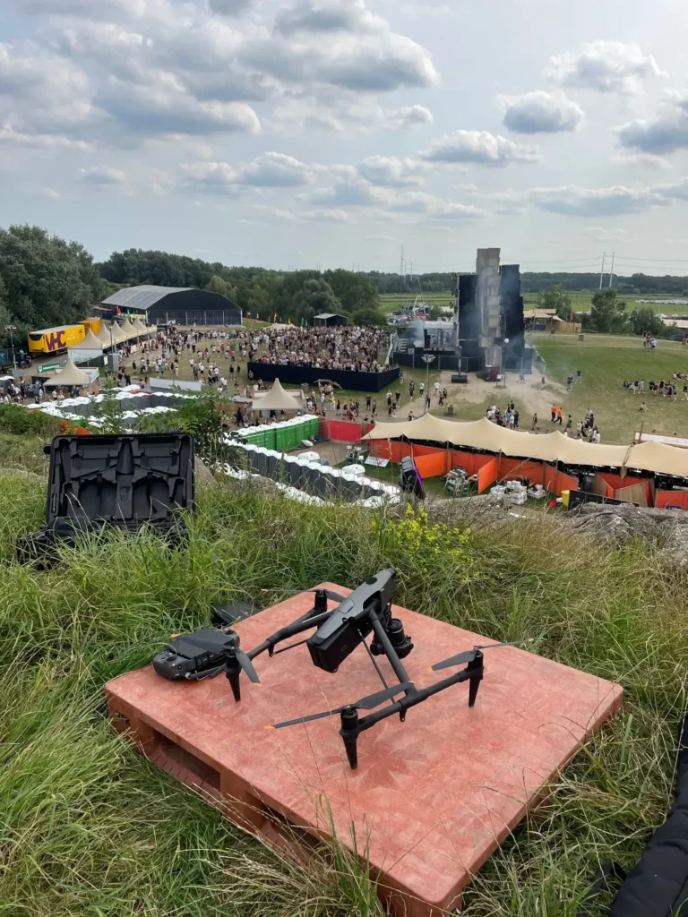 Inspire 3 mavic festivalterrein overdag